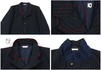 COMME des GARCONS HOMME DEUX Cotton Stripe Jacket Size M