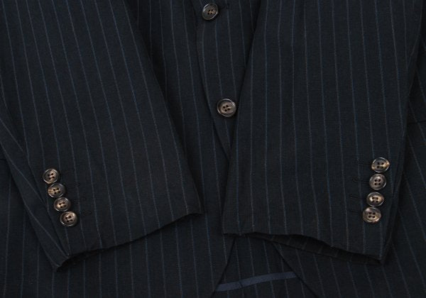 COMME des GARCONS HOMME DEUX Cotton Linen Suit Navy Size M