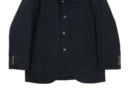 COMME des GARCONS HOMME DEUX Cotton Linen Suit Navy Size M
