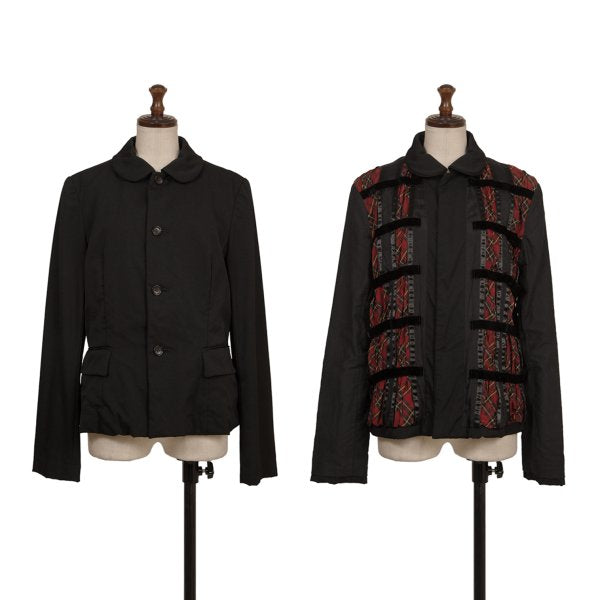 COMME des GARCONS Reversible Wool Jacket Black Size S