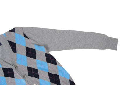 COMME des GARCONS HOMME Argyle Cotton Cardigan Gray Size S