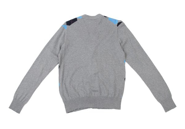 COMME des GARCONS HOMME Argyle Cotton Cardigan Gray Size S