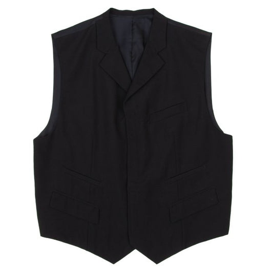 COMME des GARCONS HOMME PLUS Wool Velcro Vest Black Size M