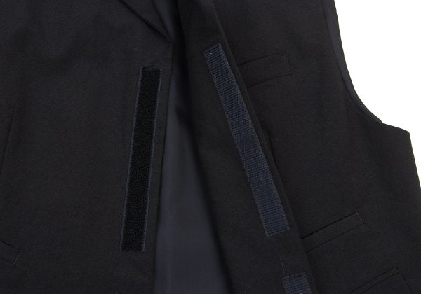COMME des GARCONS HOMME PLUS Wool Velcro Vest Black Size M