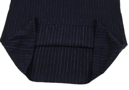 COMME des GARCONS HOMME Wool Stripe Henley Knit Navy Size M