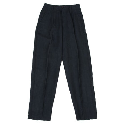 COMME des GARCONS HOMME Hand-Dyed Linen Pants Black Size S