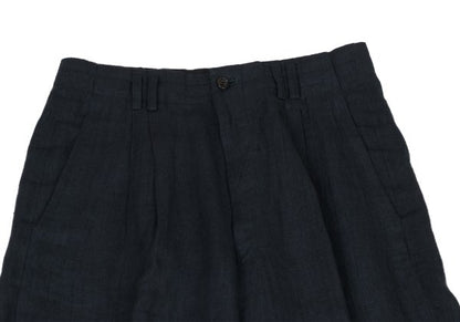 COMME des GARCONS HOMME Hand-Dyed Linen Pants Black Size S