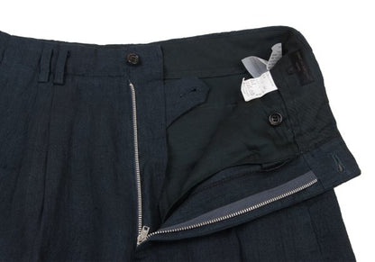 COMME des GARCONS HOMME Hand-Dyed Linen Pants Black Size S