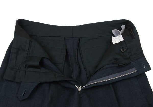 COMME des GARCONS HOMME Hand-Dyed Linen Pants Black Size S