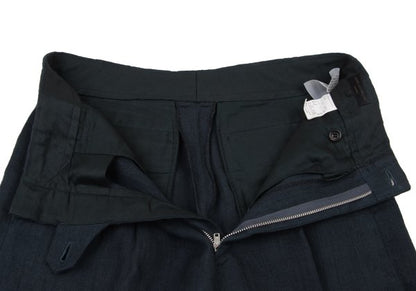 COMME des GARCONS HOMME Hand-Dyed Linen Pants Black Size S