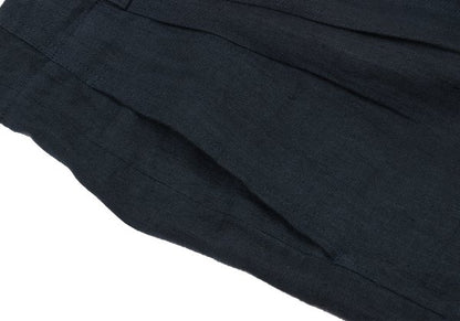 COMME des GARCONS HOMME Hand-Dyed Linen Pants Black Size S