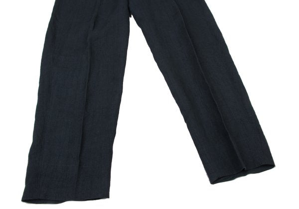 COMME des GARCONS HOMME Hand-Dyed Linen Pants Black Size S