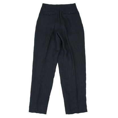 COMME des GARCONS HOMME Hand-Dyed Linen Pants Black Size S