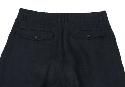 COMME des GARCONS HOMME Hand-Dyed Linen Pants Black Size S