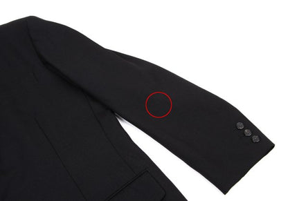 Y's for men Wool Gabardine Tailored Blazer Black Size L