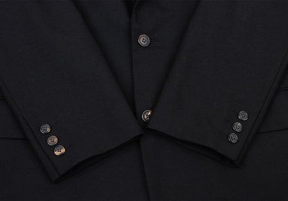 Y's for men Wool Gabardine Tailored Blazer Black Size L