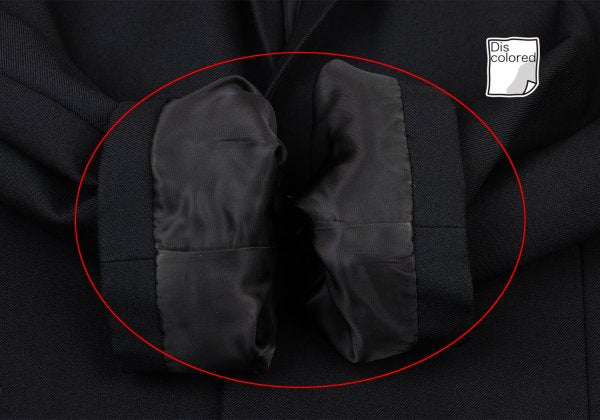 Y's for men Wool Gabardine Tailored Blazer Black Size L