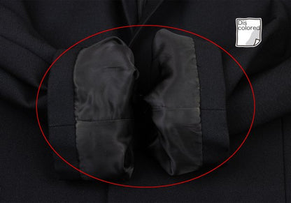 Y's for men Wool Gabardine Tailored Blazer Black Size L