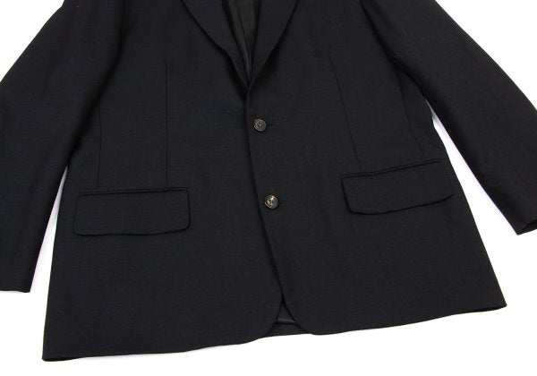 Y's for men Wool Gabardine Tailored Blazer Black Size L