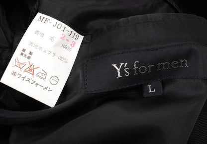 Y's for men Wool Gabardine Tailored Blazer Black Size L
