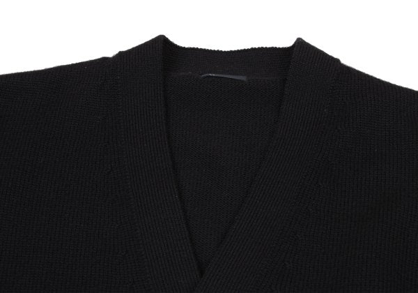 Y's for men Wool Knit Cardigan Black Size M