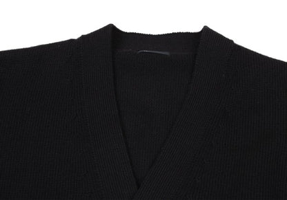 Y's for men Wool Knit Cardigan Black Size M