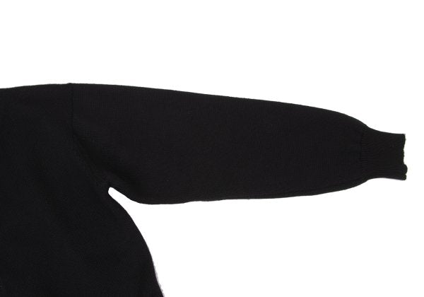Y's for men Wool Knit Cardigan Black Size M