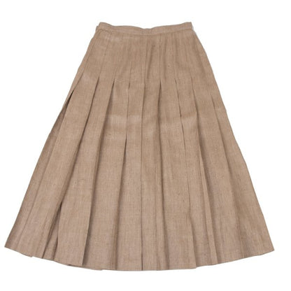 yoshie inaba Linen Blend Side Button Skirt Brown Size 9