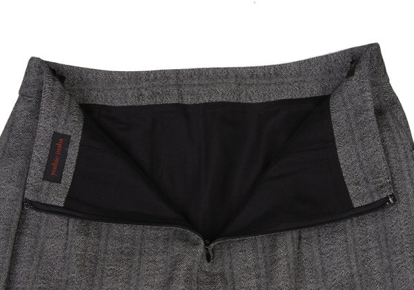 yoshie inaba Wool Paper Herringbone Midi Skirt Gray Size 11