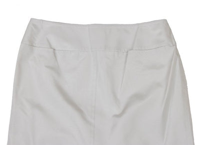 yoshie inaba Silk Center Slit Midi Skirt Gray Size 9