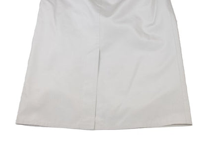 yoshie inaba Silk Center Slit Midi Skirt Gray Size 9