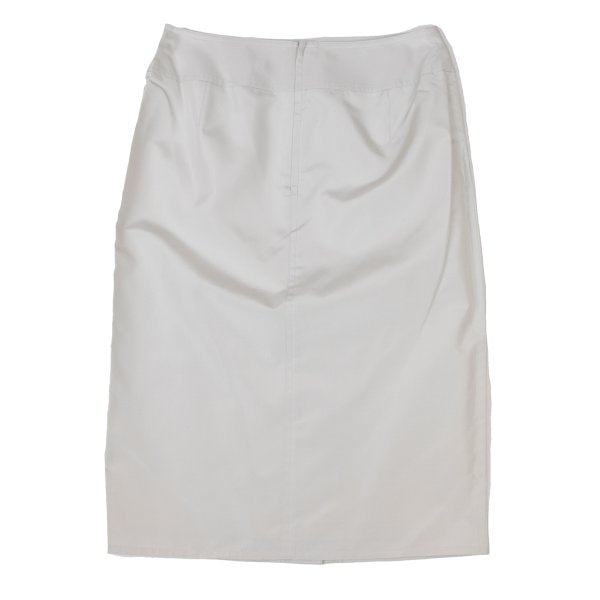 yoshie inaba Silk Center Slit Midi Skirt Gray Size 9