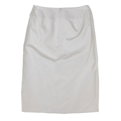yoshie inaba Silk Center Slit Midi Skirt Gray Size 9