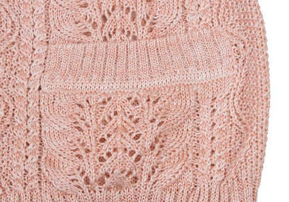 yoshie inaba Linen Silk Cable Knit Cardigan Pink Size 9