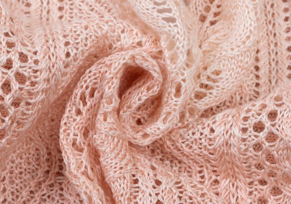 yoshie inaba Linen Silk Cable Knit Cardigan Pink Size 9