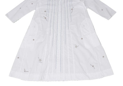 ISSEY MIYAKE HaaT Zigzag Embroidered Dress White Size 2