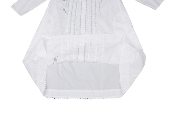 ISSEY MIYAKE HaaT Zigzag Embroidered Dress White Size 2
