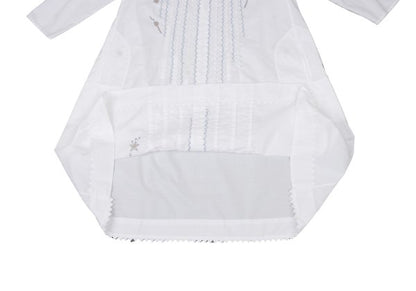 ISSEY MIYAKE HaaT Zigzag Embroidered Dress White Size 2