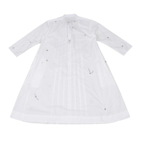 ISSEY MIYAKE HaaT Zigzag Embroidered Dress White Size 2
