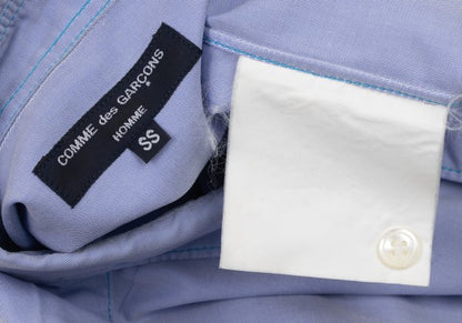 COMME des GARCONS HOMME Washed Cotton Shirt Blue Size SS