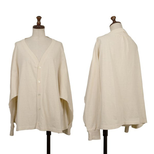 ZUCCA Cotton Raglan Cardigan Beige Size M