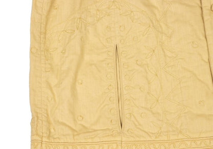 ISSEY MIYAKE HaaT Graphic Embroidered Jacket Mustard Size 2