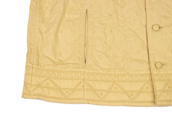 ISSEY MIYAKE HaaT Graphic Embroidered Jacket Mustard Size 2