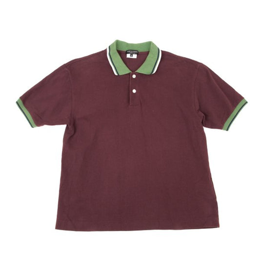 COMME des GARCONS HOMME PLUS Cotton Polo Burgundy Size M
