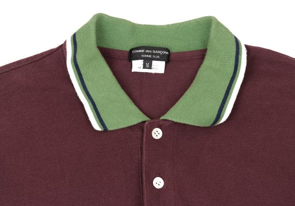 COMME des GARCONS HOMME PLUS Cotton Polo Burgundy Size M