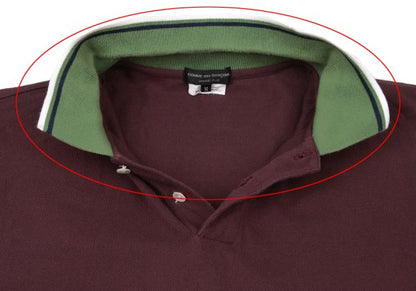 COMME des GARCONS HOMME PLUS Cotton Polo Burgundy Size M