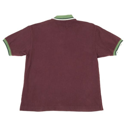COMME des GARCONS HOMME PLUS Cotton Polo Burgundy Size M