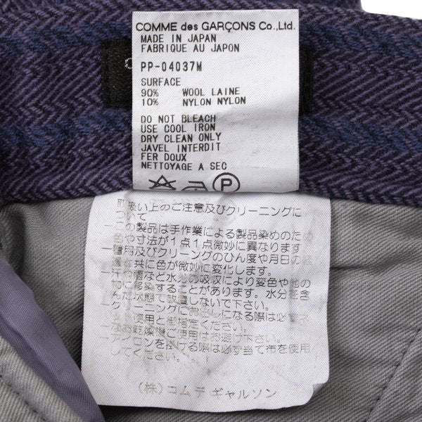 COMME des GARCONS HOMME PLUS 99AW Wool Pants Purple Size M