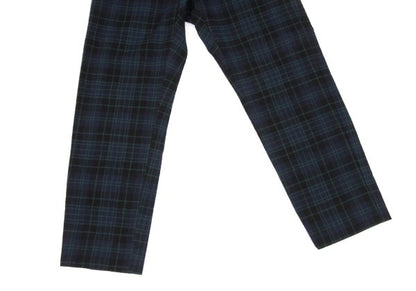 COMME des GARCONS HOMME PLUS Wool Check Navy Green Pants Size M