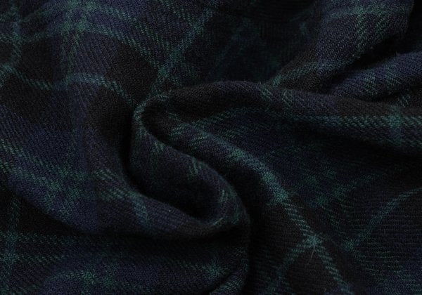 COMME des GARCONS HOMME PLUS Wool Check Navy Green Pants Size M